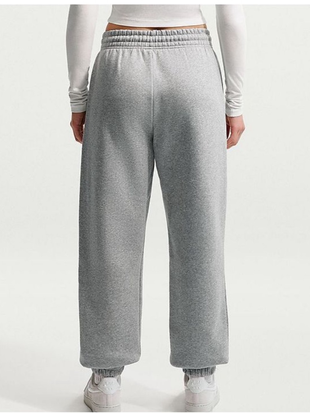 Nike Gray Fleece Relaxed Track Pants - Picture 2 of 3